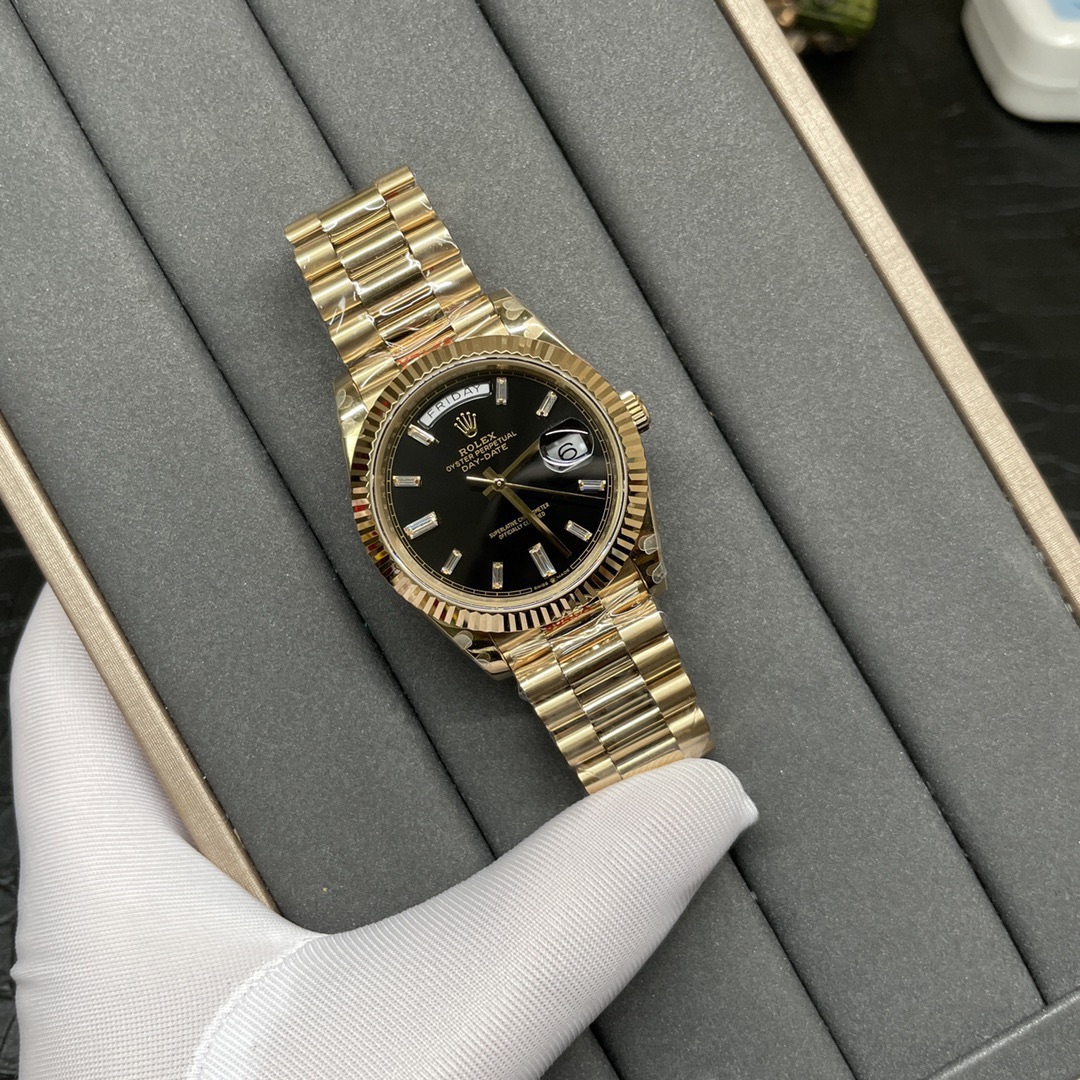 Rolex 日志双历 黄金 “黑冰糖”