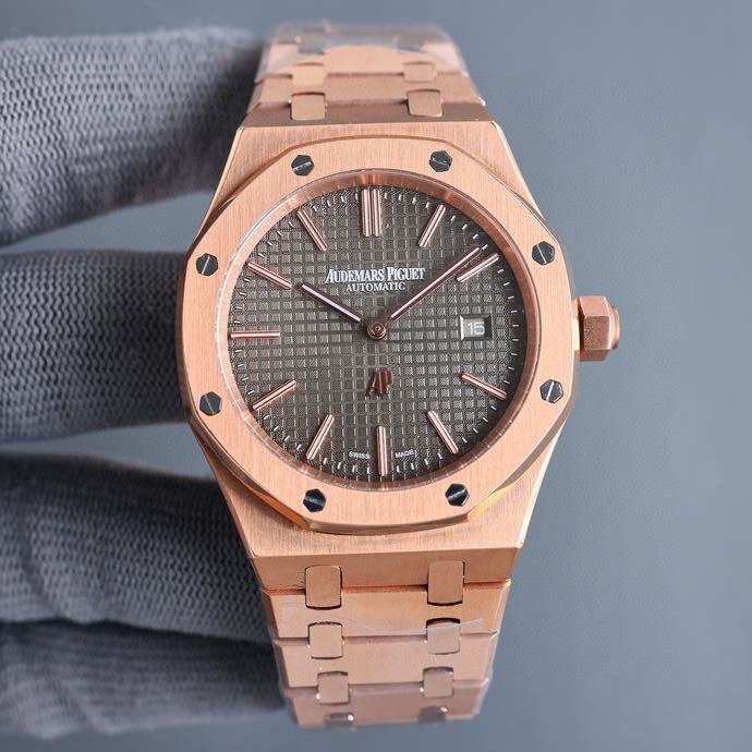 Audemars Piguet Royal Oak 15500 Rose Gold Stainless Steel Watch, 41mm