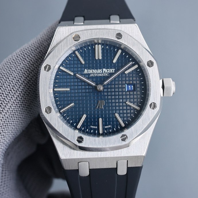 Audemars Piguet Royal Oak 15500 Blue Dial Stainless Steel Automatic Men's Watch