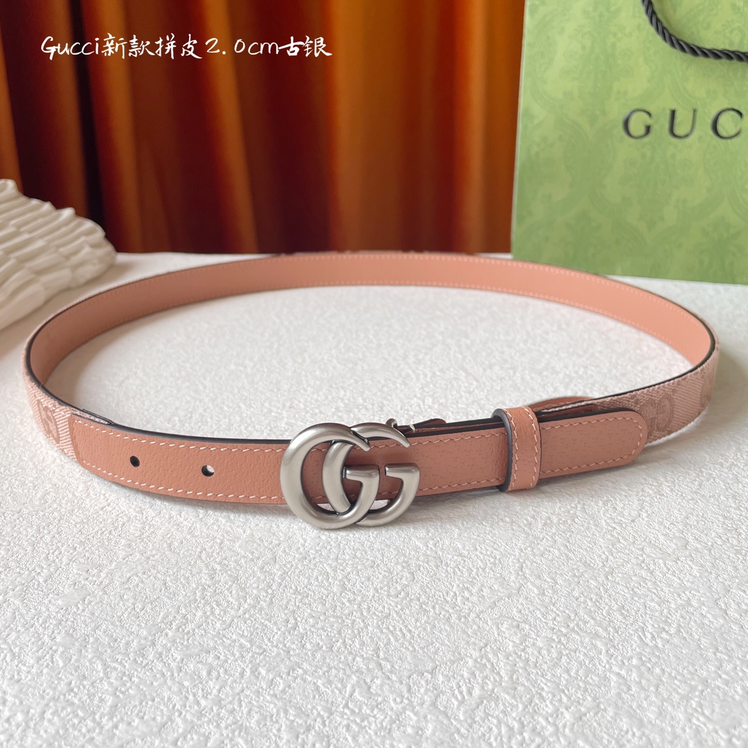 Gucci进口原版皮面拼接经典刺绣布