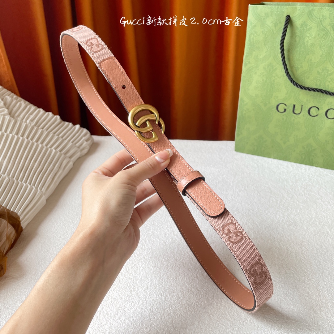 Gucci进口原版皮面拼接经典刺绣布