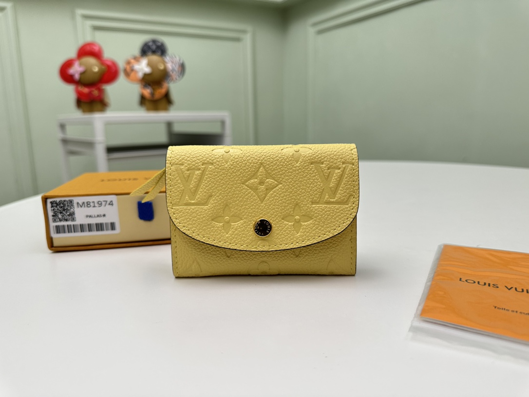 Louis Vuitton Replicas
 Wallet Card pack Yellow Empreinte​ Cowhide M81974