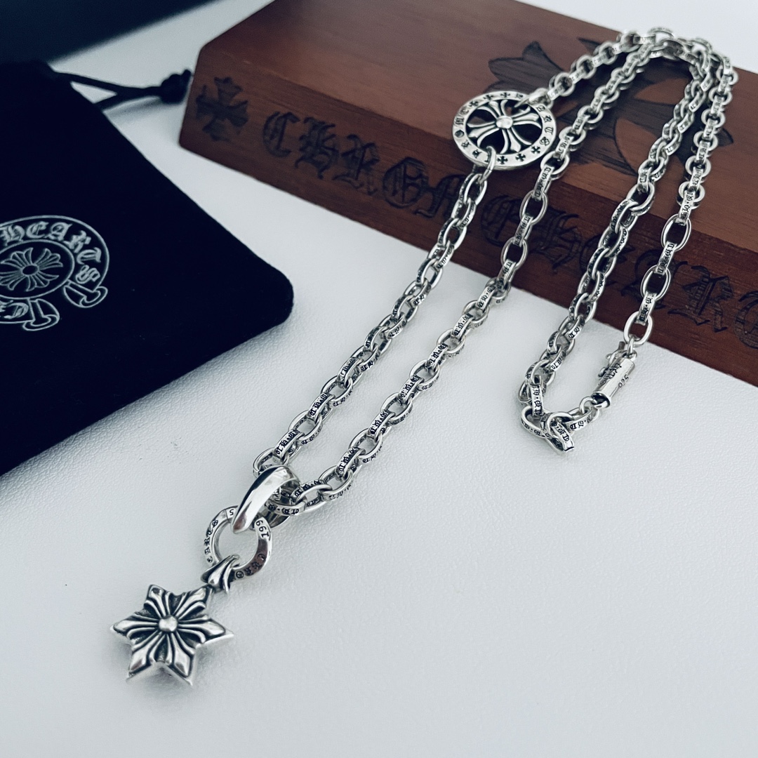 크롬하츠 육각형 스타 펜던트 목걸이 상세 이미지 3