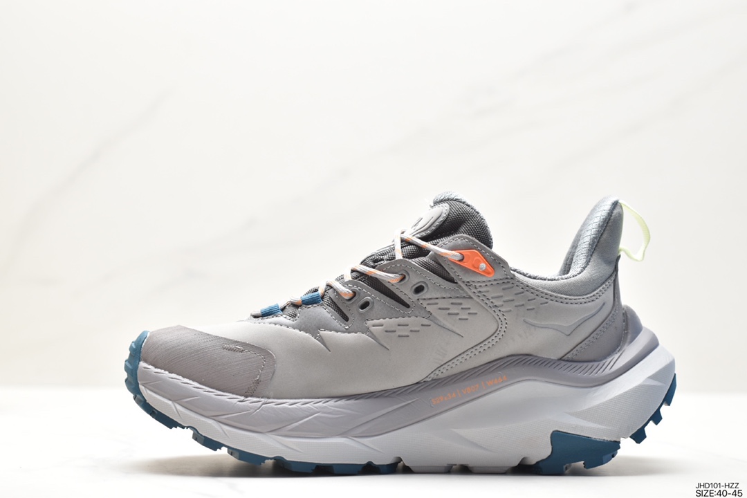 190 美国新兴跑鞋品牌Hoka One One Kaha 2 Low GTX Gore-Tex卡哈二代系列低帮运动鞋“磨砂黑灰”1123190/BBLC