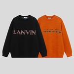 AAA Quality Replica
 Lanvin Clothing Sweatshirts Black Unisex