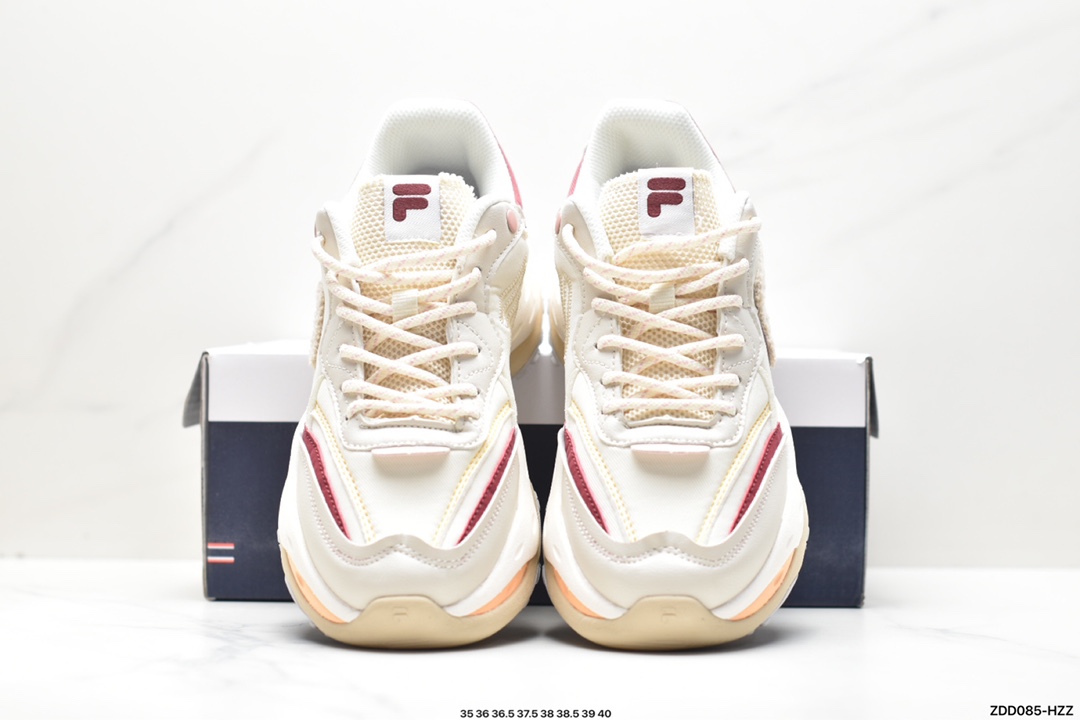 230 Fila Fusion Bianco 2 斐乐潮牌减震防滑耐磨休闲厚底老爹鞋 T12W311103FWB