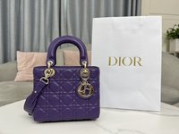 Dior Bags Handbags Designer 7 Star Replica
 Purple Embroidery Sheepskin Lady