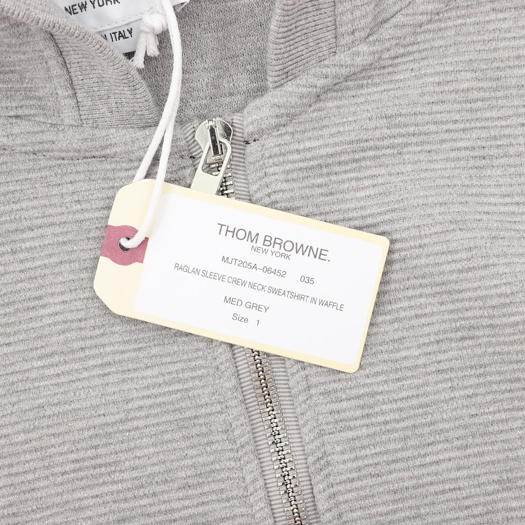 Thom Browne /汤姆布朗 水波纹华夫格拉链外套