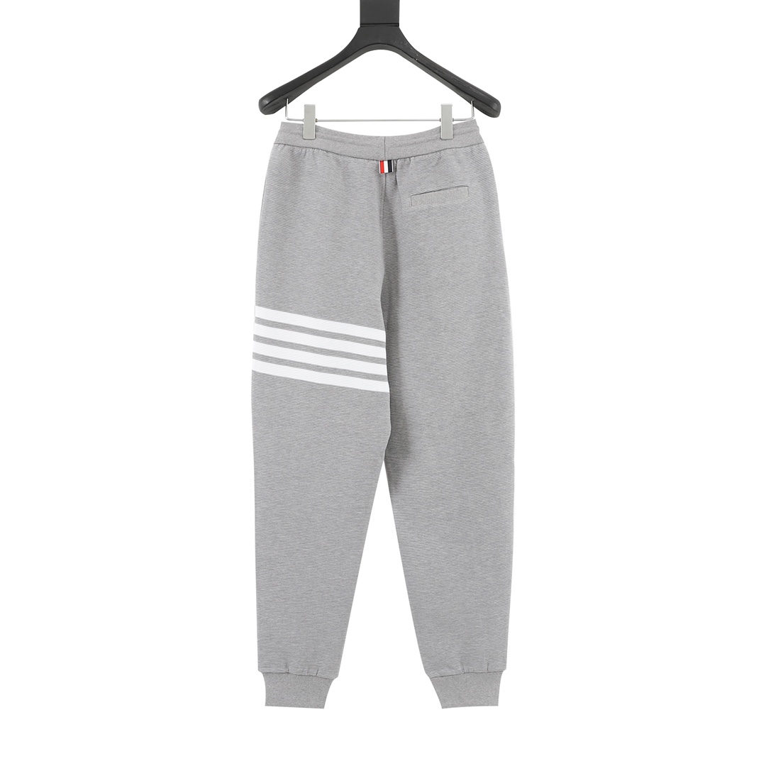 Thom Browne /汤姆布朗 水波纹华夫格竖腿长裤