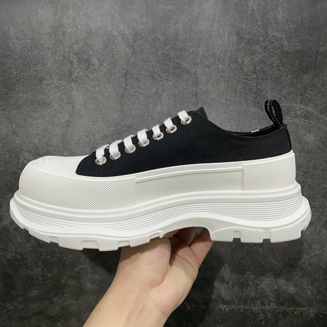 400 【莞产顶级】 麦昆系列二代 Alexander McQueen/麦昆 亚历山大系带帆布鞋