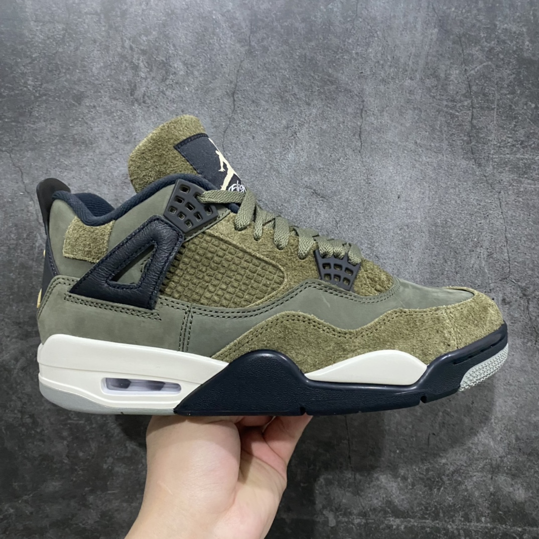 【X版纯原】Air Jordan 4 “Olive Canvas”军绿色 低帮 防滑减震耐磨 潮流复古篮球鞋 男款 货号：FB9927-200提前原鞋开发n原厂材料 细节把控到位原楦数据 打造完美鞋型公司货既视感 皮料自行品鉴区别市面各种\”伪纯原\”n釆用99%原厂材质！品质稳定，价格稳定，供货稳定！ 尺码：40 40.5 41 42 42.5 43 44 44.5 45 45.5 46 47.5n-莆田鞋批发中心