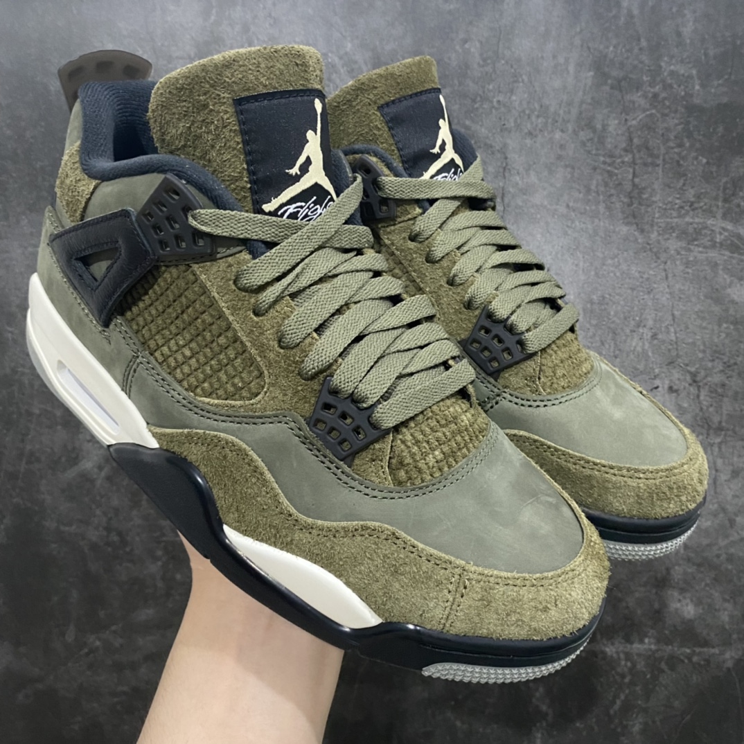 【X版纯原】Air Jordan 4 “Olive Canvas”军绿色 低帮 防滑减震耐磨 潮流复古篮球鞋 男款 货号：FB9927-200提前原鞋开发n原厂材料 细节把控到位原楦数据 打造完美鞋型公司货既视感 皮料自行品鉴区别市面各种\”伪纯原\”n釆用99%原厂材质！品质稳定，价格稳定，供货稳定！ 尺码：40 40.5 41 42 42.5 43 44 44.5 45 45.5 46 47.5n-莆田鞋批发中心