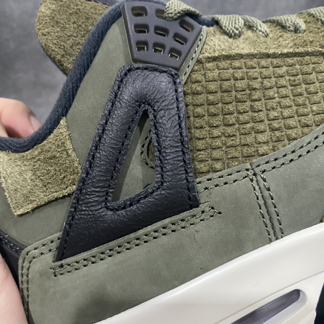 图片[2]-【X版纯原】Air Jordan 4 “Olive Canvas”军绿色 低帮 防滑减震耐磨 潮流复古篮球鞋 男款 货号：FB9927-200提前原鞋开发n原厂材料 细节把控到位原楦数据 打造完美鞋型公司货既视感 皮料自行品鉴区别市面各种\”伪纯原\”n釆用99%原厂材质！品质稳定，价格稳定，供货稳定！ 尺码：40 40.5 41 42 42.5 43 44 44.5 45 45.5 46 47.5n-莆田鞋批发中心