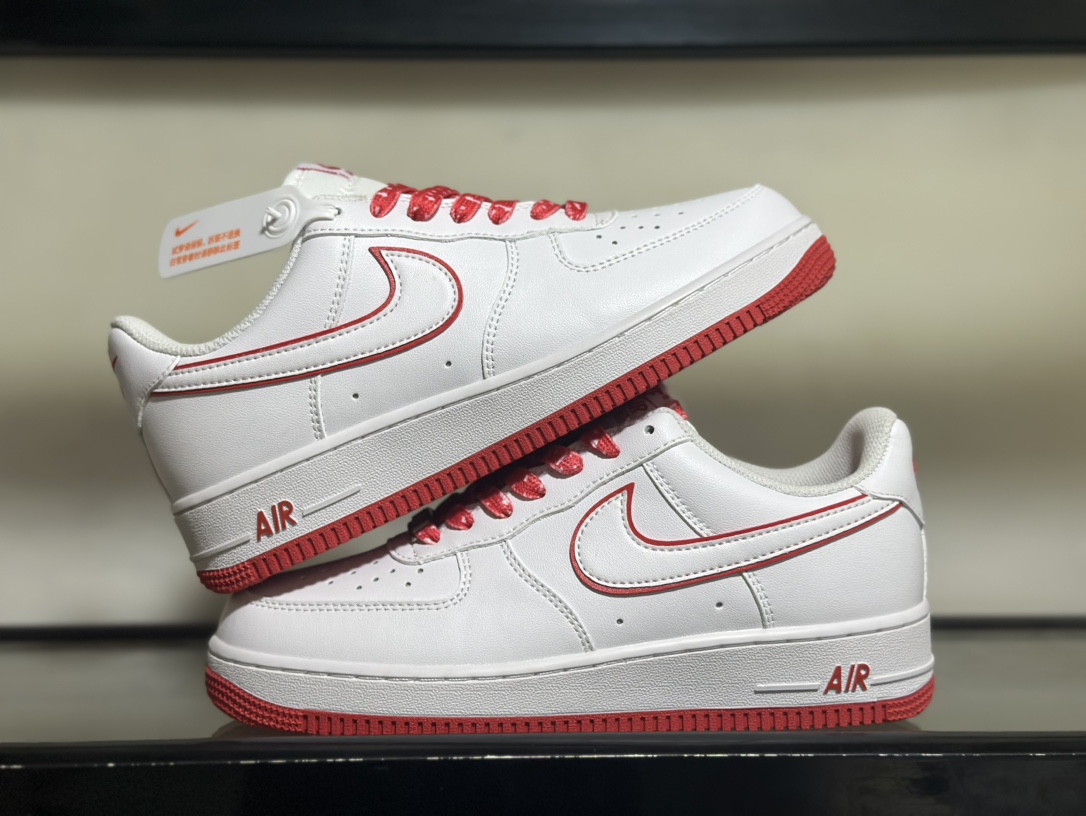 NikeAirForce1Low白红