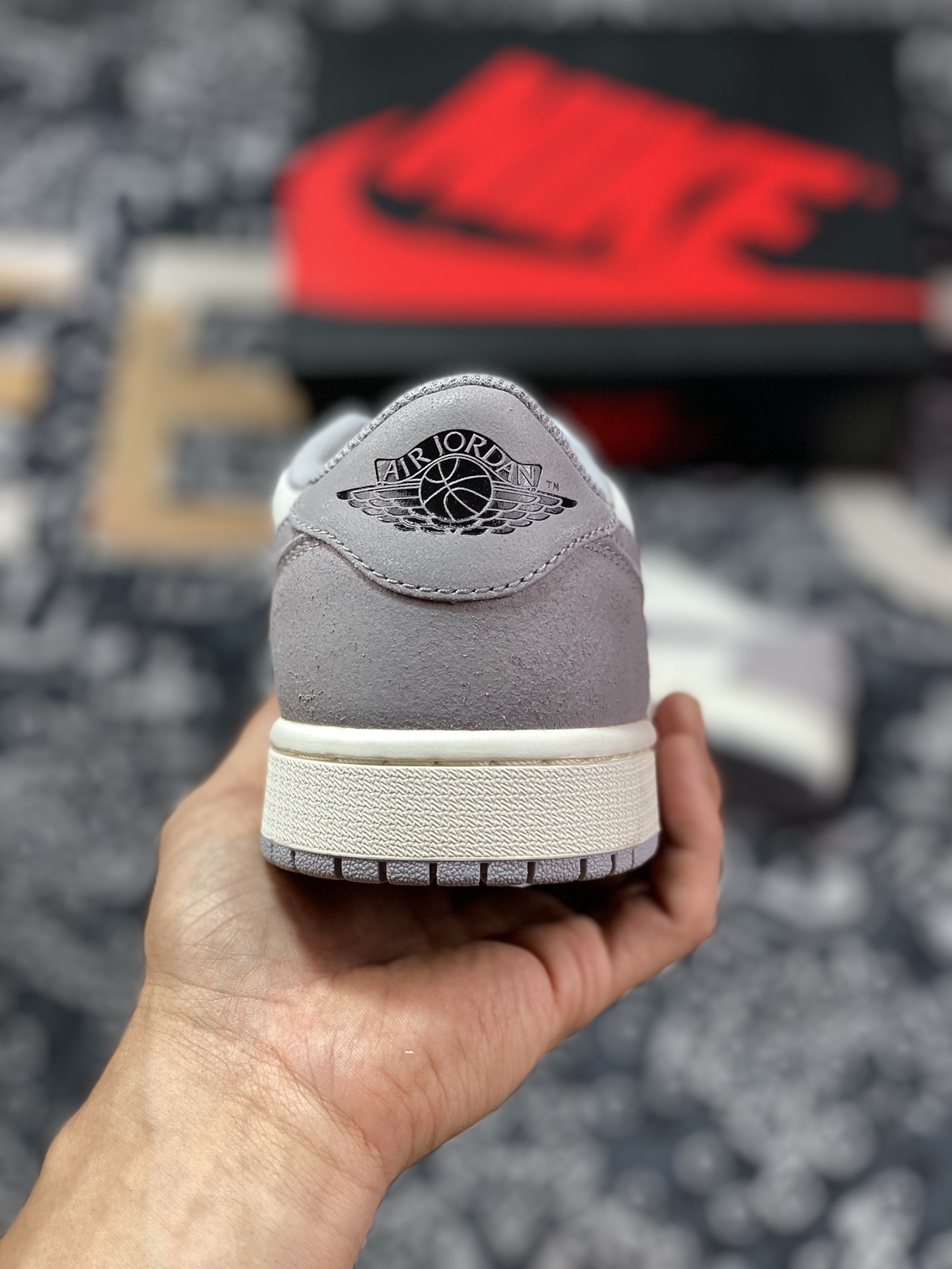 320 优选 Air Jordan 1 Retro Low OG”Atmosphere Grey“AJ1乔丹一代低帮篮球鞋“新百白灰”CZ0790-101