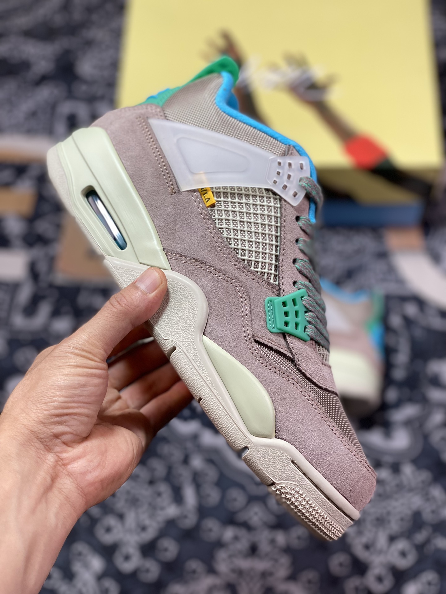 知名纯原大厂 Union LA x Air Jordan 4 Retro”Taupe Haze“灰褐 DJ5718-242