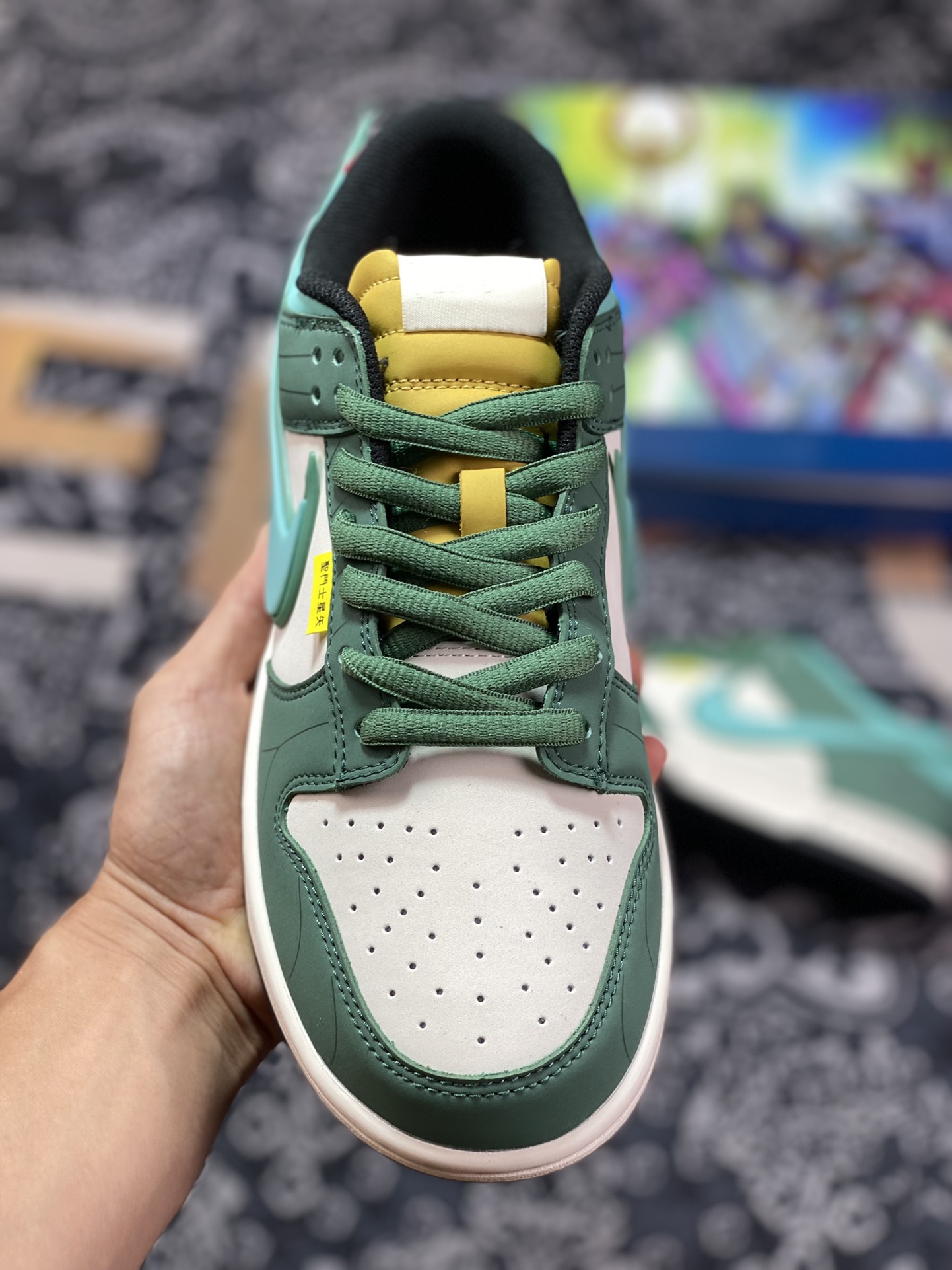 Nike SB Dunk Low”Saint“扣篮系列低帮板鞋“深绿米白紫龙圣斗士”ZD2356-156