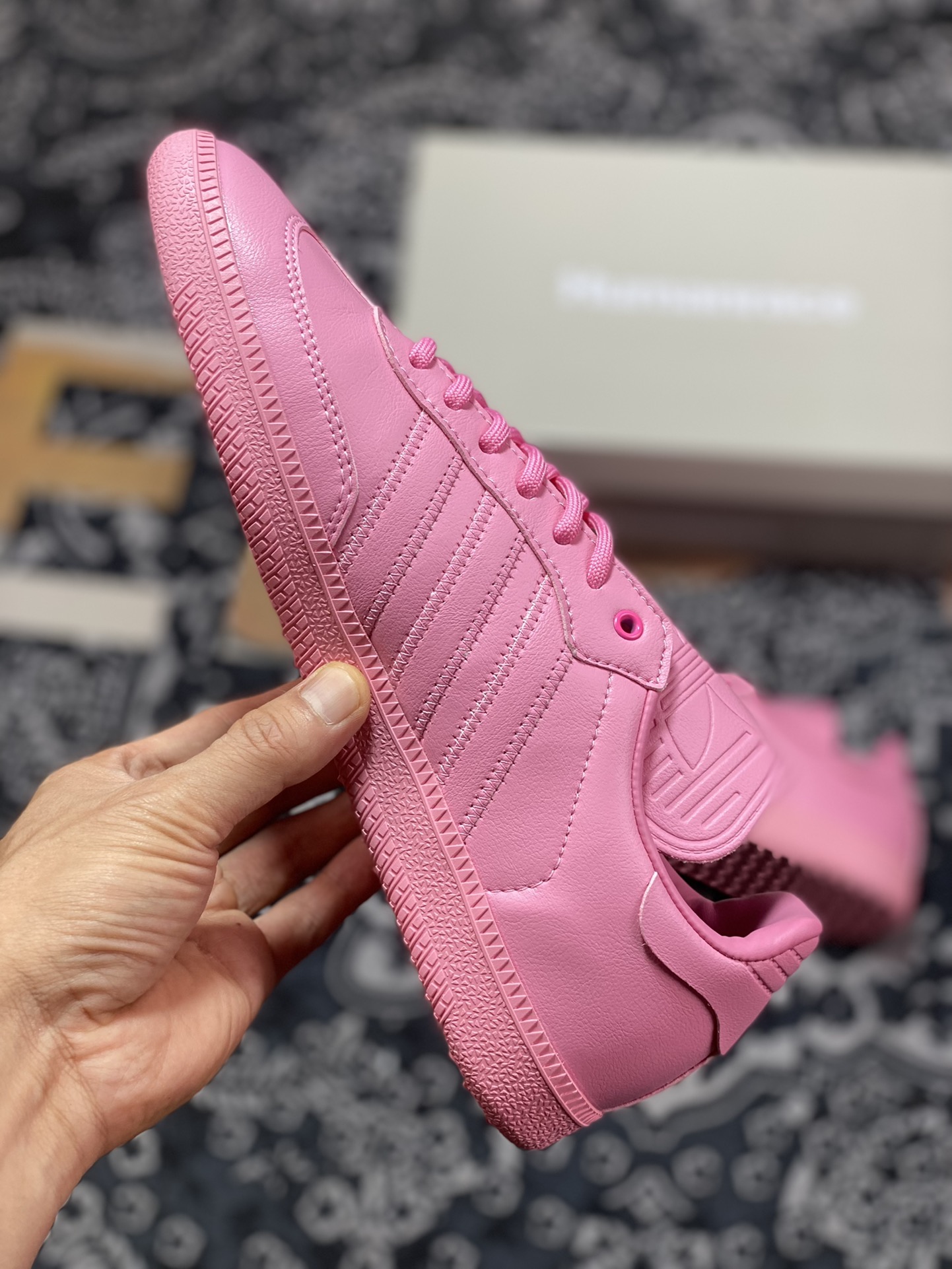 Pharrell Williams x Adidas Originals Samba ”Humanrace” Samba Sneakers ”Joint Light Pink Long Tongue” IE7295