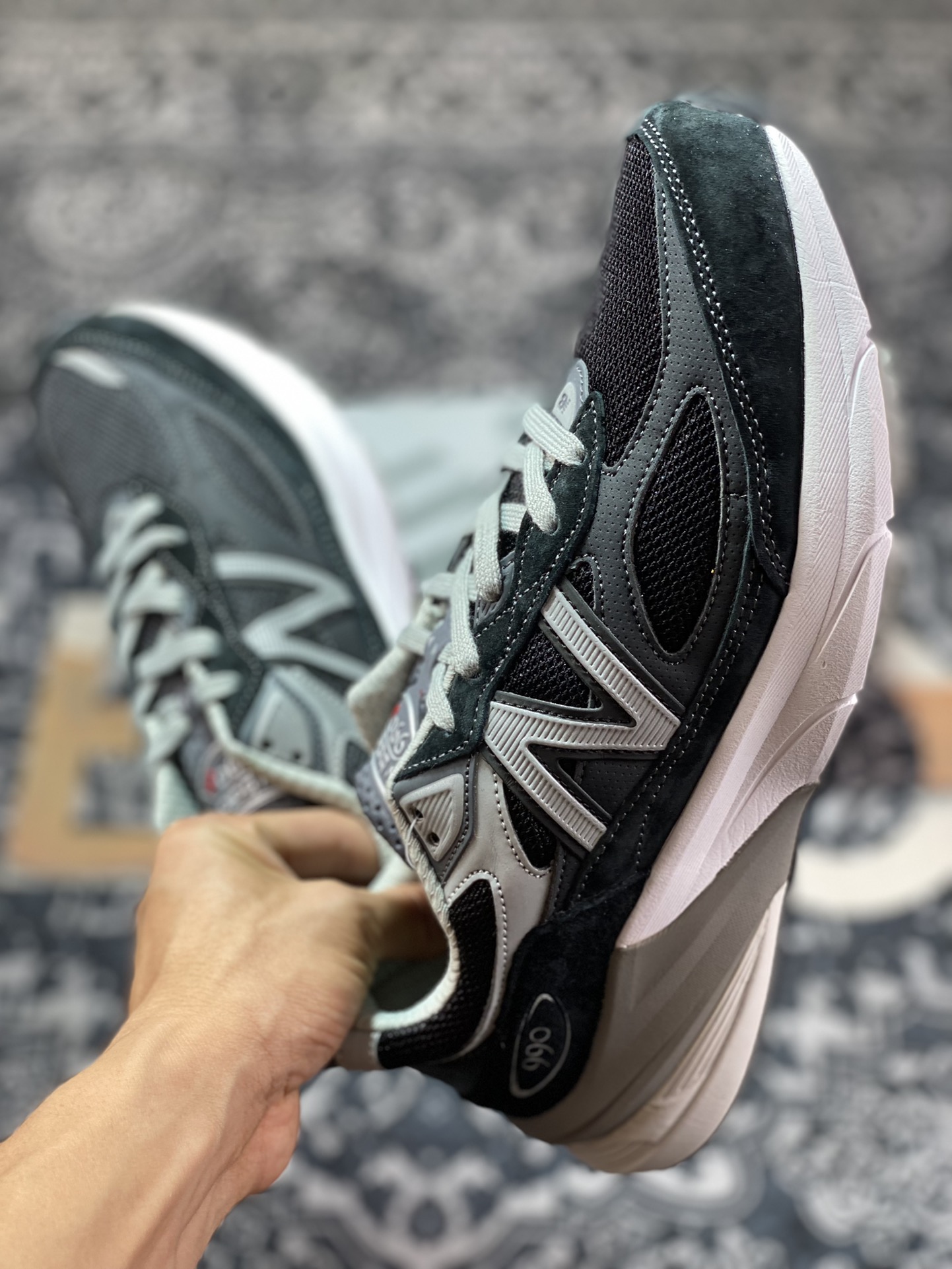 New Balance Made in USA M990V6 Sixth Generation Series American-made Classic Running Shoes ”Black, Gray, Silver, 3M” M990BK6