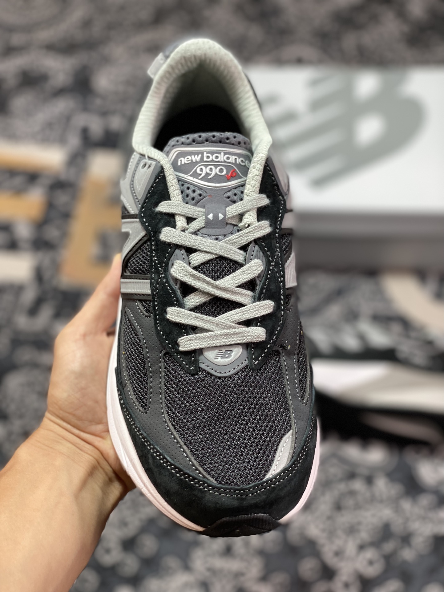 New Balance Made in USA M990V6 Sixth Generation Series American-made Classic Running Shoes ”Black, Gray, Silver, 3M” M990BK6