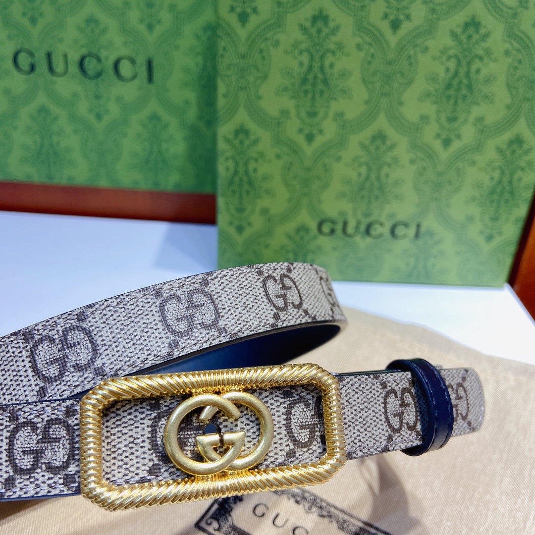 Gucci古奇官网新款双面原厂小牛皮