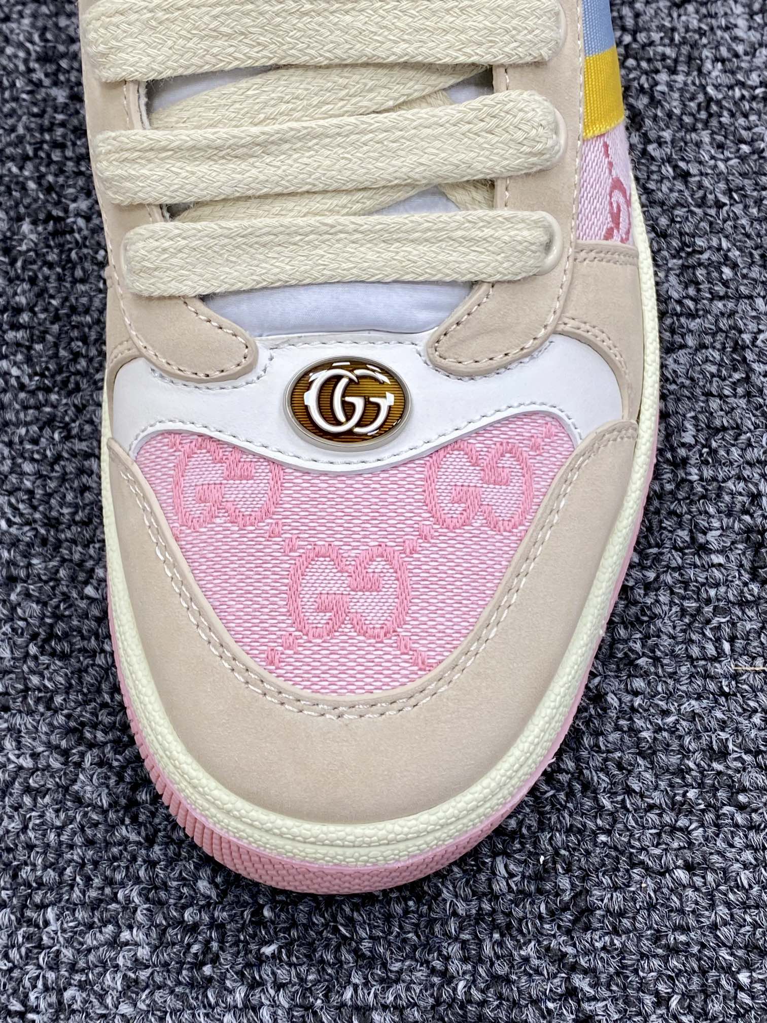 400 Gucci】Screener GG Sneaker Low 经典原型复古百搭做旧老爹板鞋