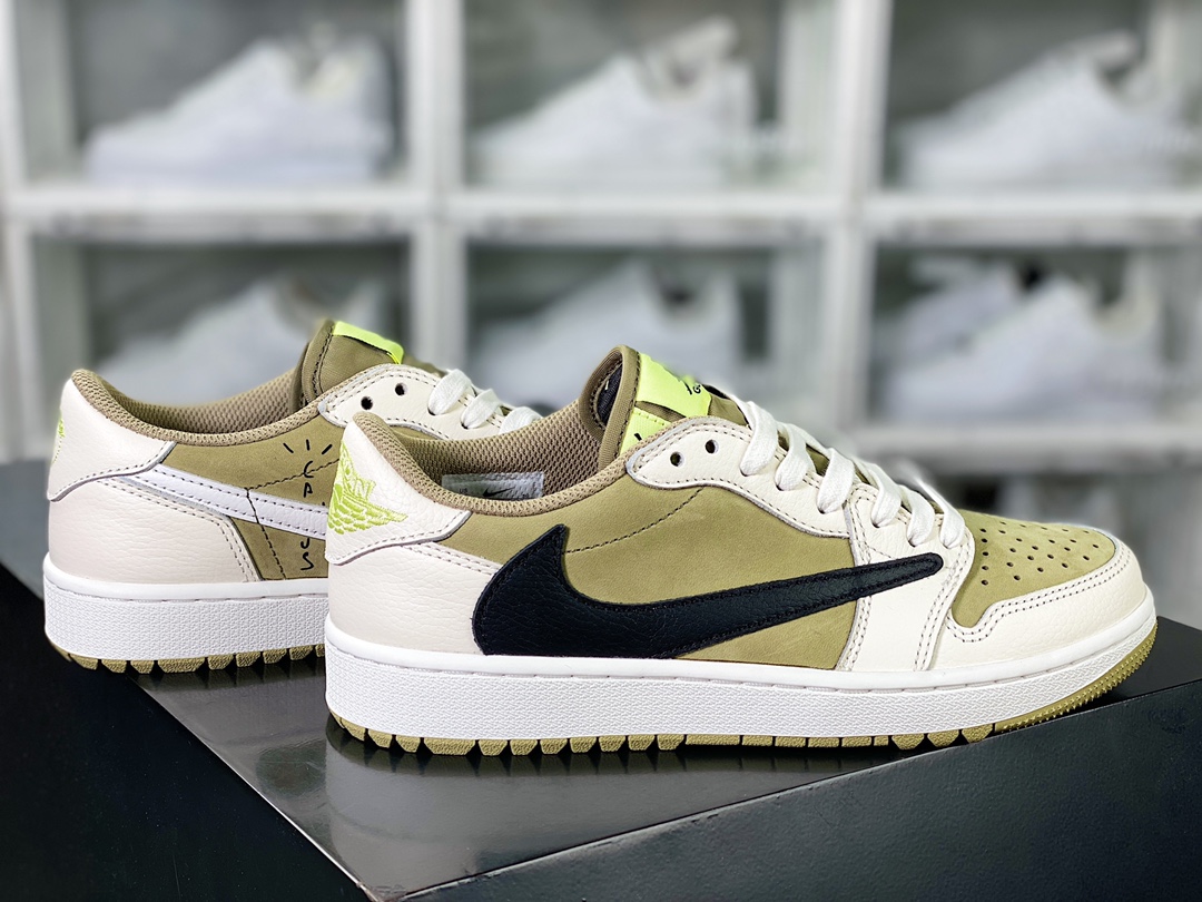 400 Travis Scott x 【Nike】 Air Jordan 1 Low OG SP”Neutral Olive”AJ1乔丹一代 FZ3124-200