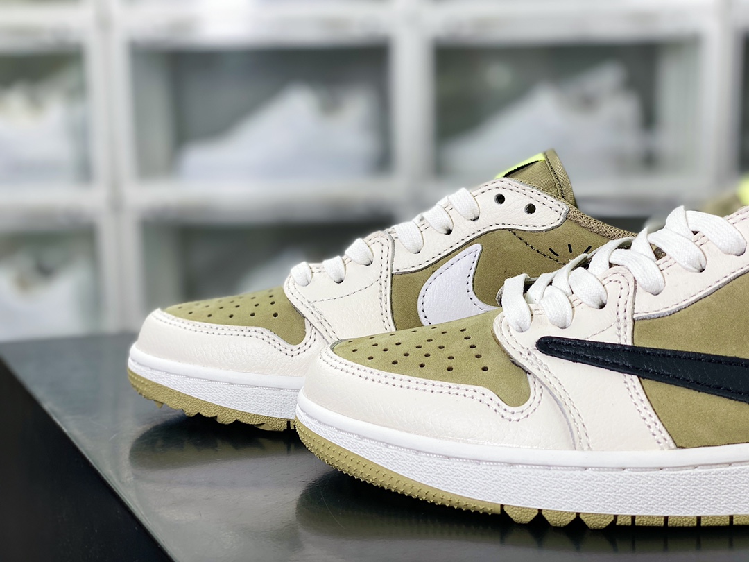 400 Travis Scott x 【Nike】 Air Jordan 1 Low OG SP”Neutral Olive”AJ1乔丹一代 FZ3124-200