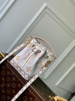 Louis Vuitton LV Nano Noe Bags Handbags Outlet 1:1 Replica
 Apricot Color Canvas Summer Collection M82386