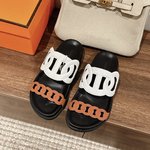 Hermes Shoes Sandals Slippers First Top
 TPU Spring/Summer Collection Fashion Chains
