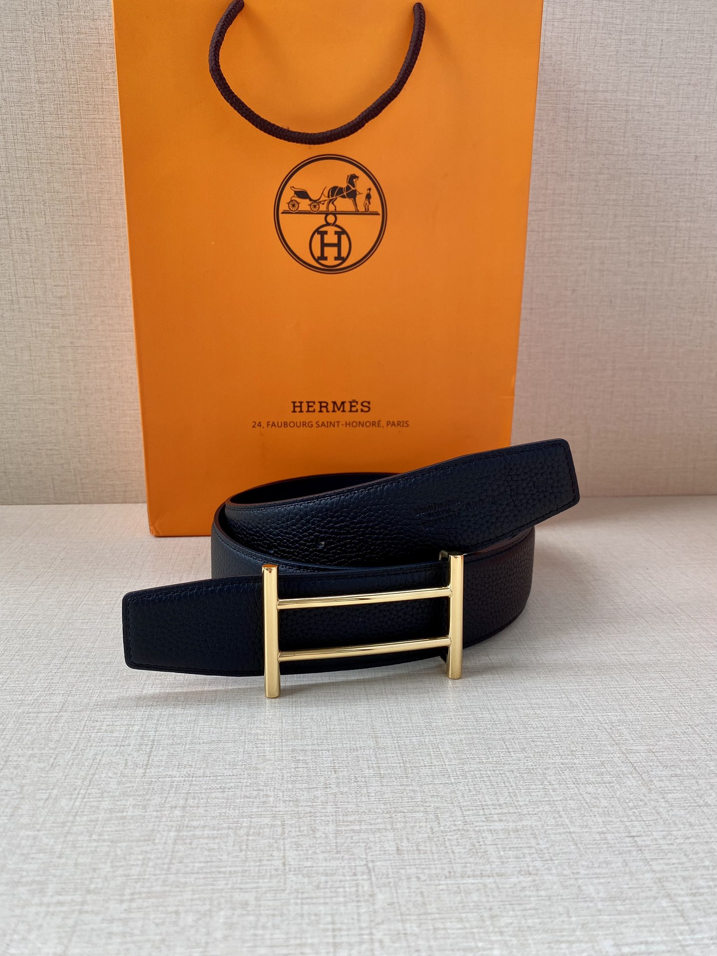 金属皮带扣荔枝单面双八字腰带耐用轻盈