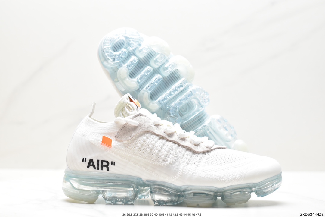 Off-White x Nike Air Vapormax Flyknit 2.0”Black/White”二代慢跑鞋 AA3831-100