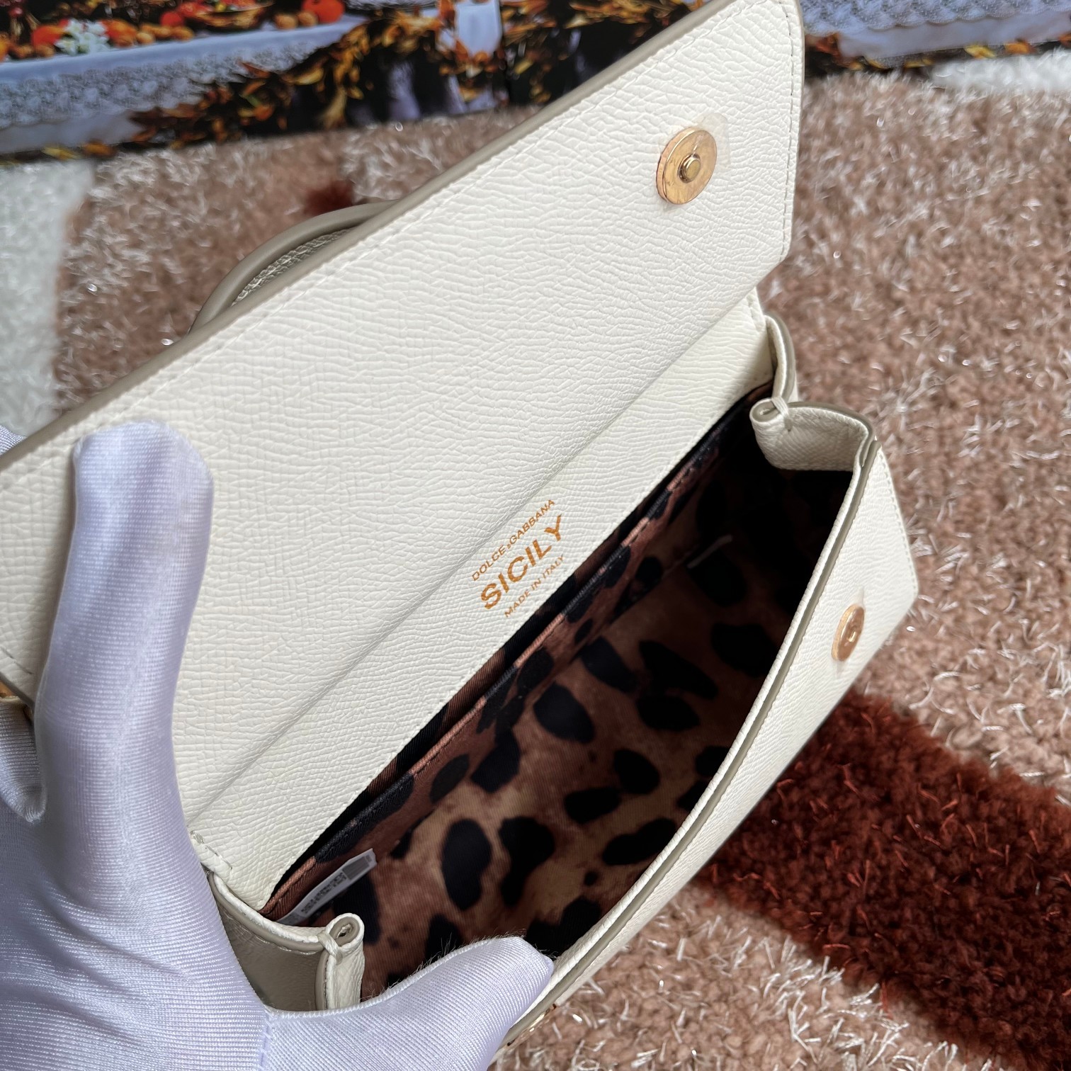 款号4133掌纹高端货Dolce&Gabbana杜嘉班纳时尚界另一款铂金包细腻手工制造经典款纯色百搭众多