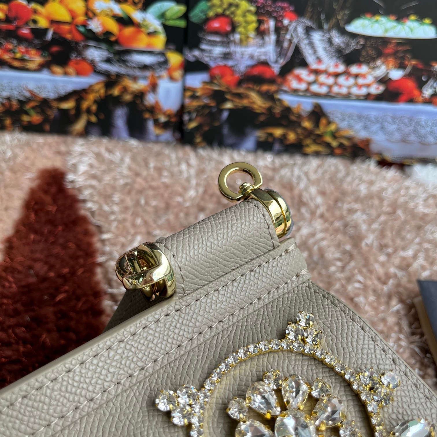 款号4133掌纹高端货Dolce&Gabbana杜嘉班纳时尚界另一款铂金包细腻手工制造经典款纯色百搭众多