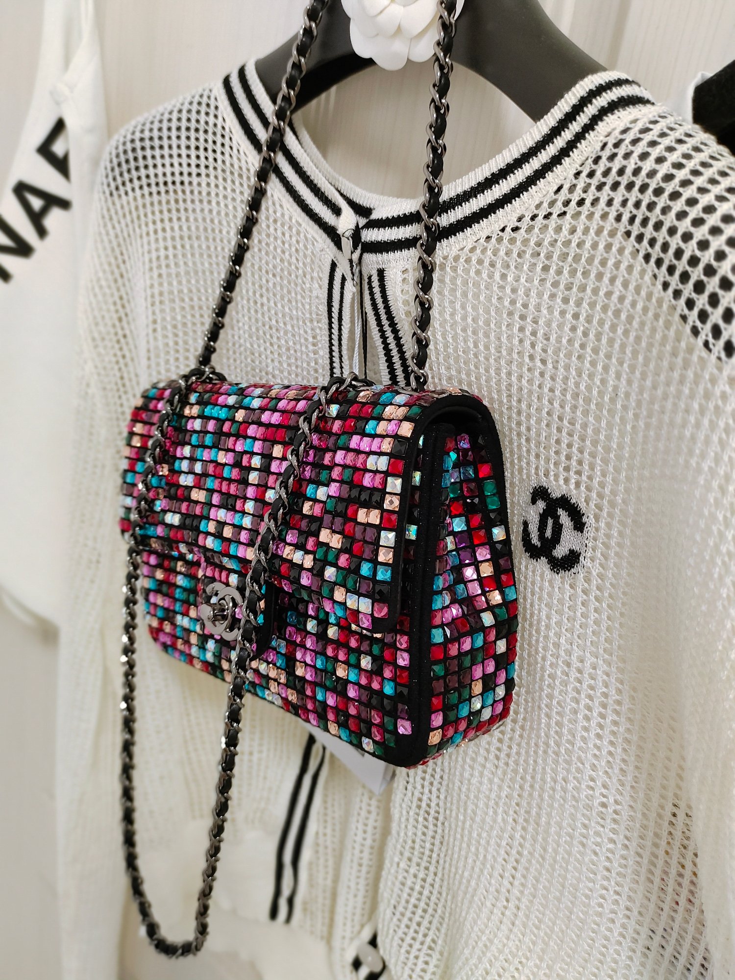 Xiaoxiang matching counter Chanel high-end handmade mini flap bag
