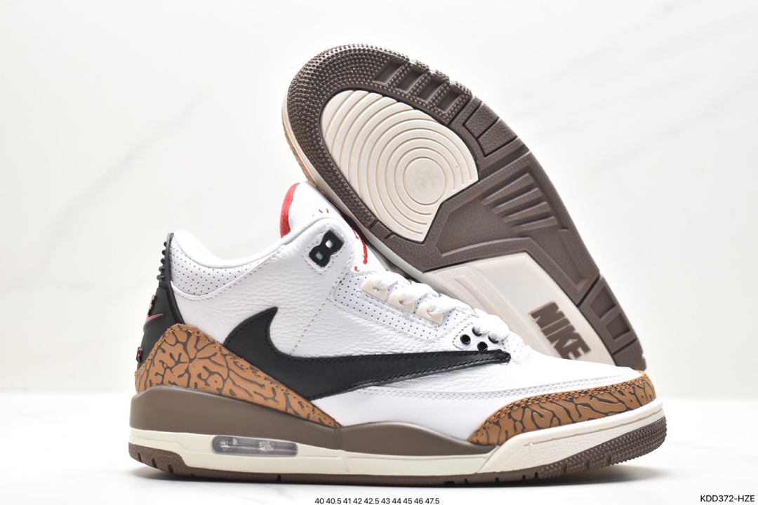 460 Air Jordan 3 Retro ”Hide and Sneak“ 白灰棕 CT8532-120