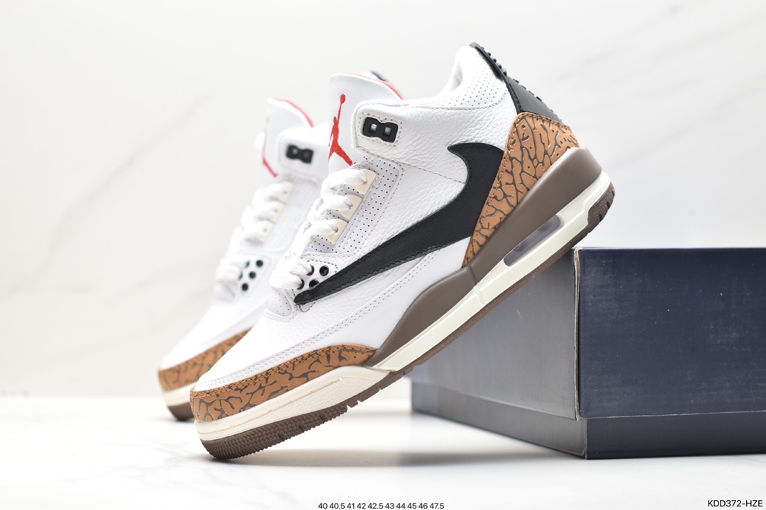 460 Air Jordan 3 Retro ”Hide and Sneak“ 白灰棕 CT8532-120