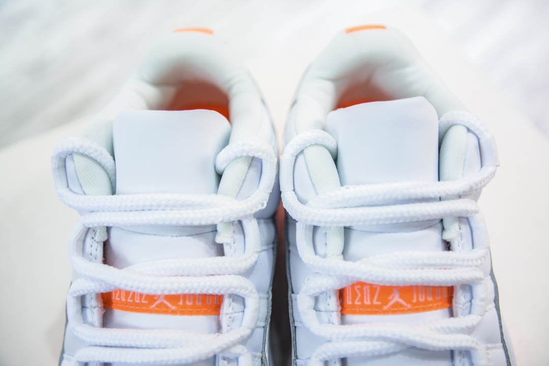 R Value-for-money version of Air Jordan AJ11 Low ”Bright citrus” low-top white and orange AH7860-139