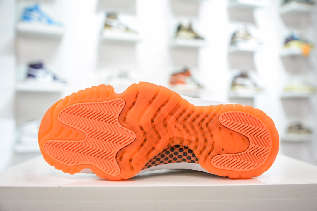 R Value-for-money version of Air Jordan AJ11 Low ”Bright citrus” low-top white and orange AH7860-139