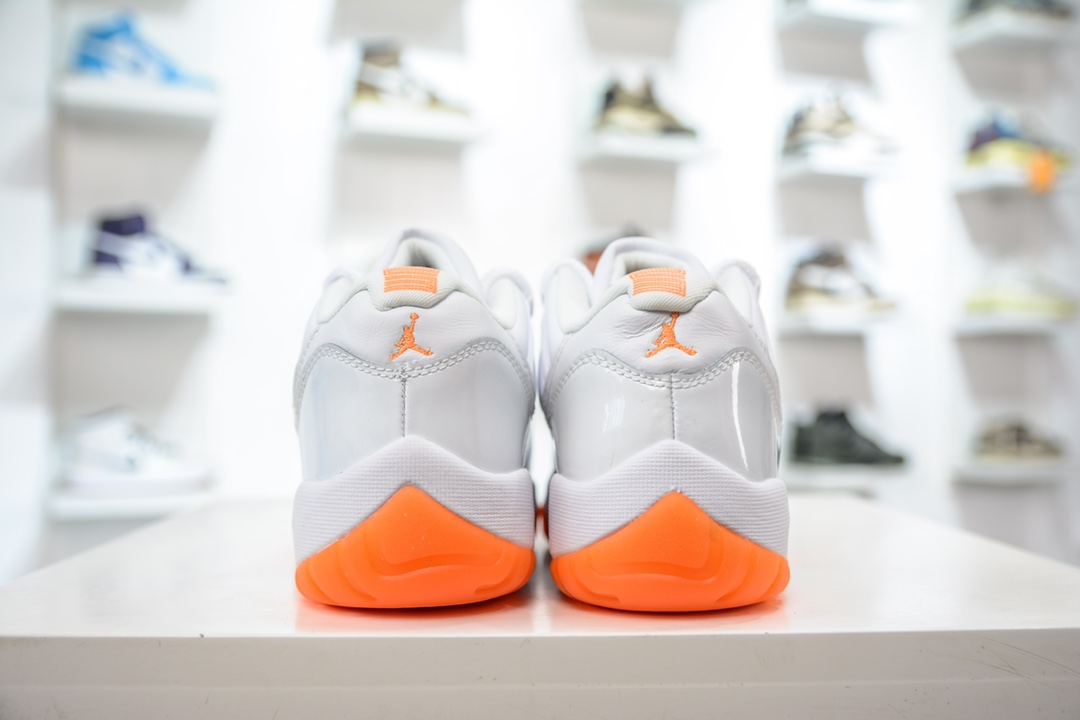 R Value-for-money version of Air Jordan AJ11 Low ”Bright citrus” low-top white and orange AH7860-139