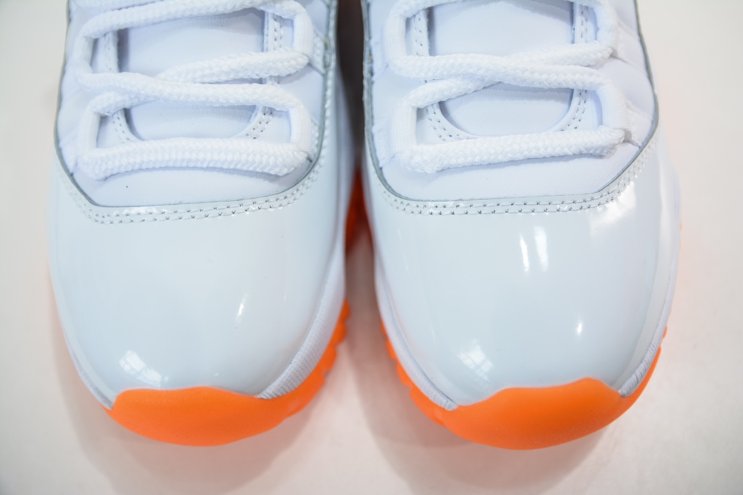 R Value-for-money version of Air Jordan AJ11 Low ”Bright citrus” low-top white and orange AH7860-139