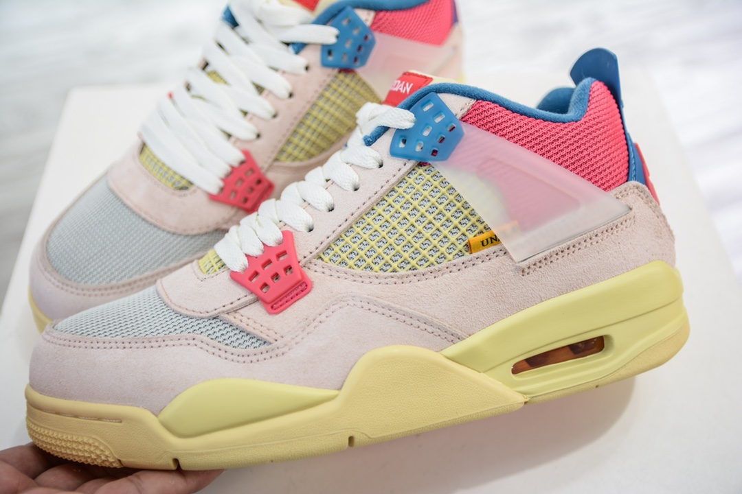 Full size shipping PB version Union La x Air Jordan 4 retro sp ”guava ice” AJ4 30th anniversary joint model DC9533-001