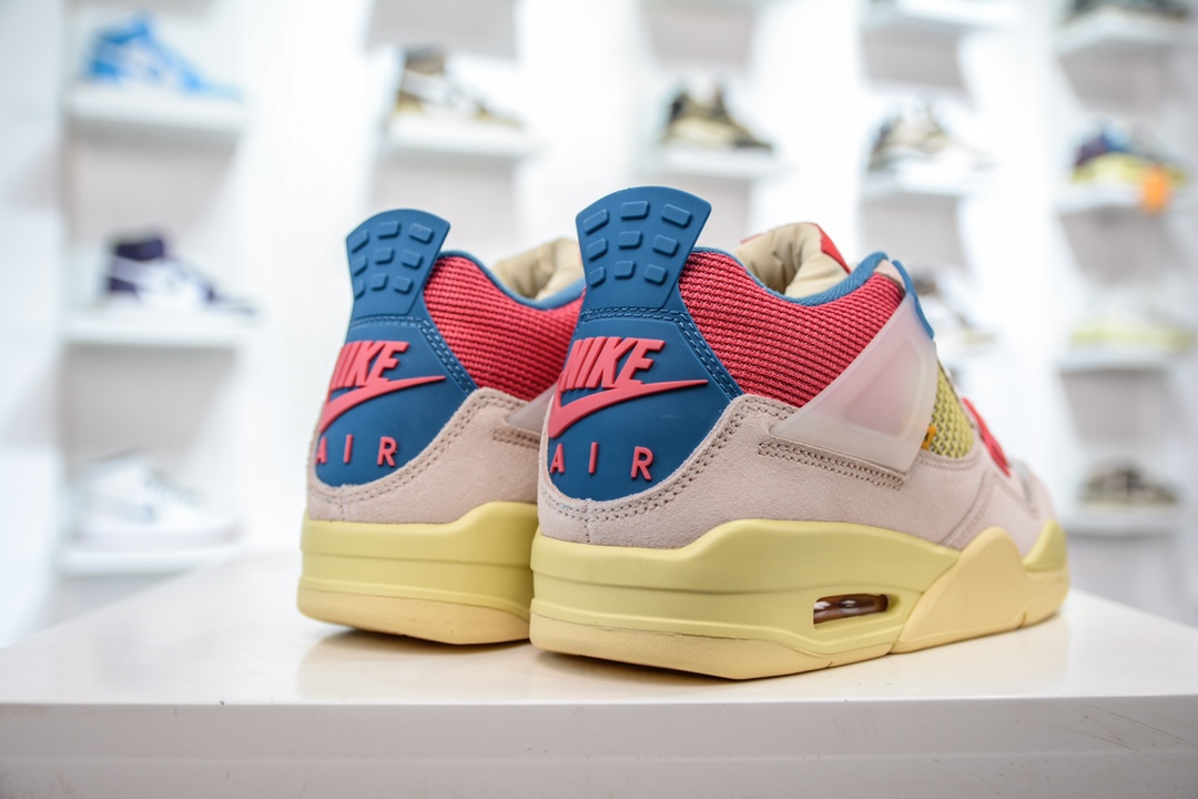 Full size shipping PB version Union La x Air Jordan 4 retro sp ”guava ice” AJ4 30th anniversary joint model DC9533-001