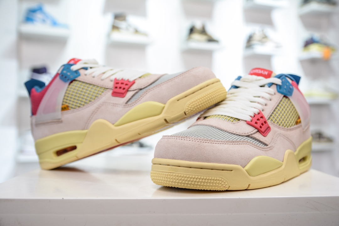 Full size shipping PB version Union La x Air Jordan 4 retro sp ”guava ice” AJ4 30th anniversary joint model DC9533-001