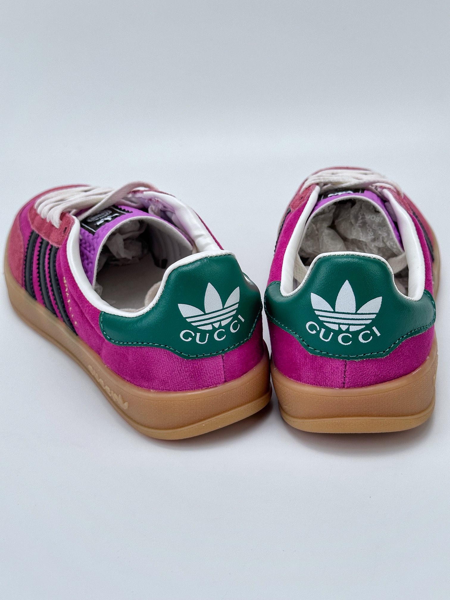 adidas Originals x Gucci Gazelle joint clover casual non-slip wear-resistant low-top sneakers 707864 9STUO 5960