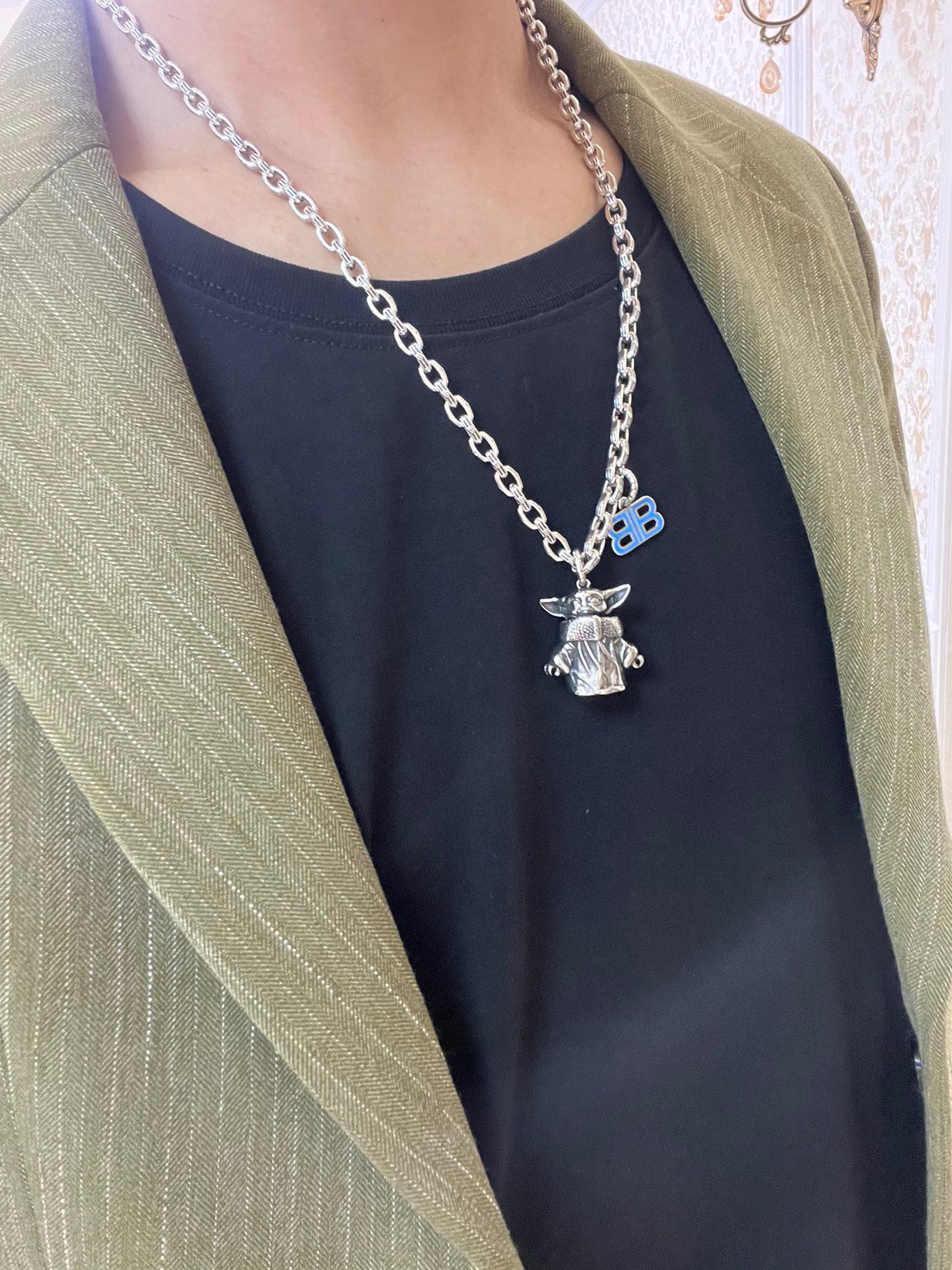 批150原单货🔹🔹新品 巴黎世家项链 Balenciaga 新款项链🔹专柜一致 细节做工精细 每个细节流程到位 设计工艺精细 火爆款出货 设计独特 复古风格 巴黎世家项链