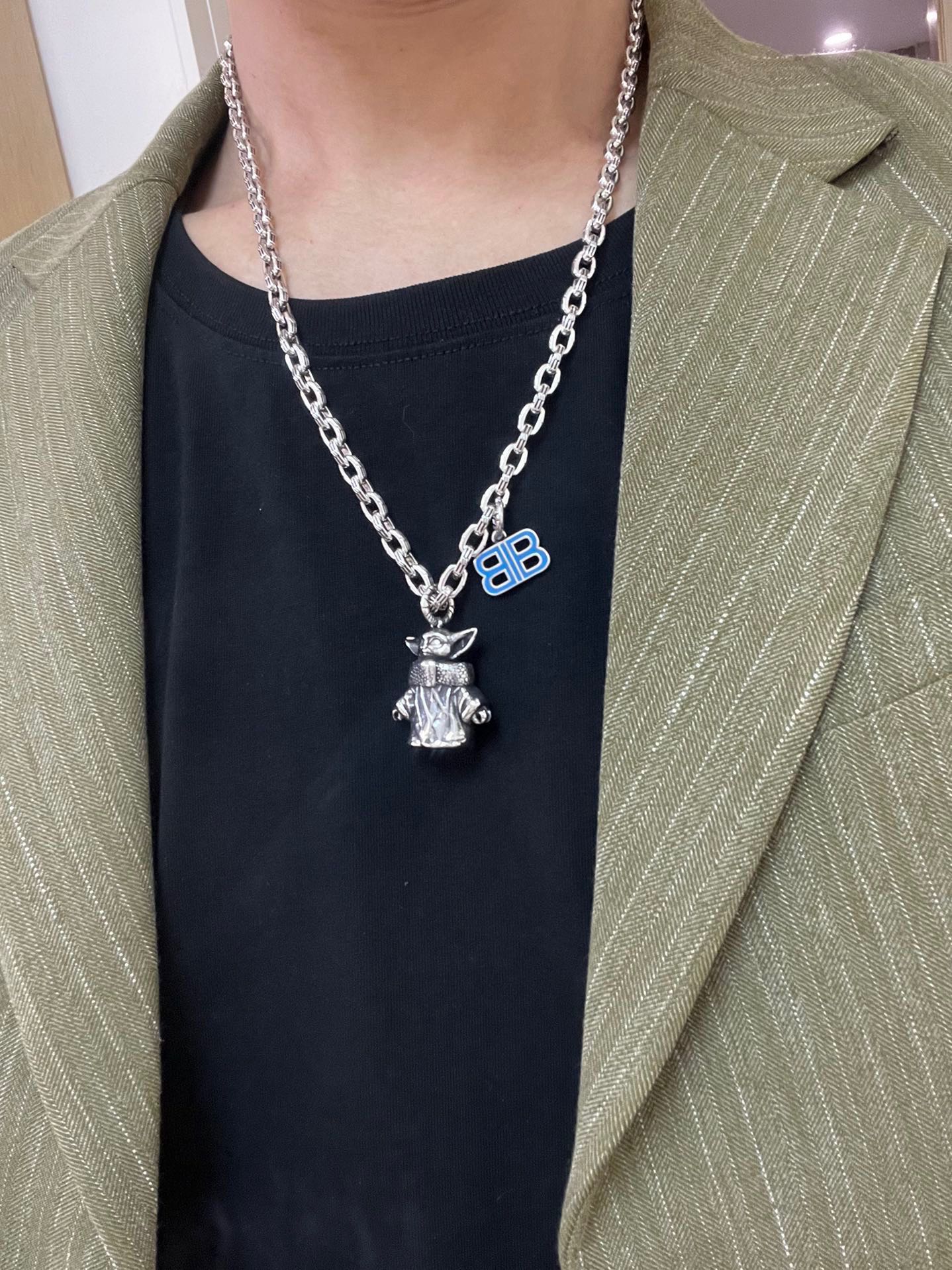 批150原单货🔹🔹新品 巴黎世家项链 Balenciaga 新款项链🔹专柜一致 细节做工精细 每个细节流程到位 设计工艺精细 火爆款出货 设计独特 复古风格 巴黎世家项链