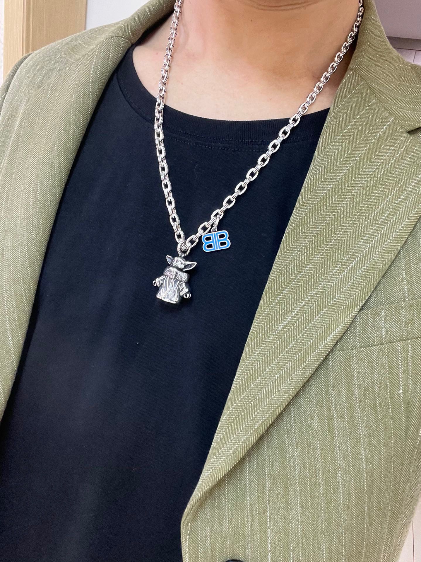 批150原单货🔹🔹新品 巴黎世家项链 Balenciaga 新款项链🔹专柜一致 细节做工精细 每个细节流程到位 设计工艺精细 火爆款出货 设计独特 复古风格 巴黎世家项链