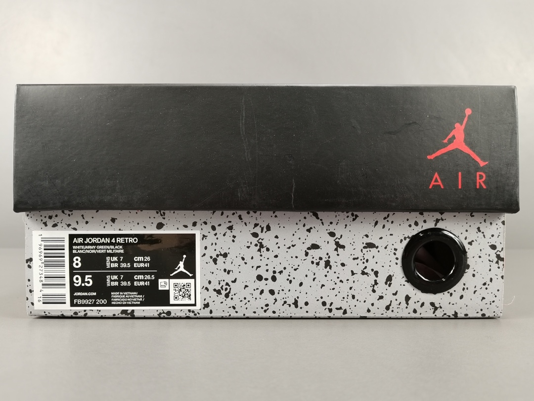  
【外贸版：顶级AJ4】军绿色 Jordan Air Jordan 4 “Olive Canvas”低