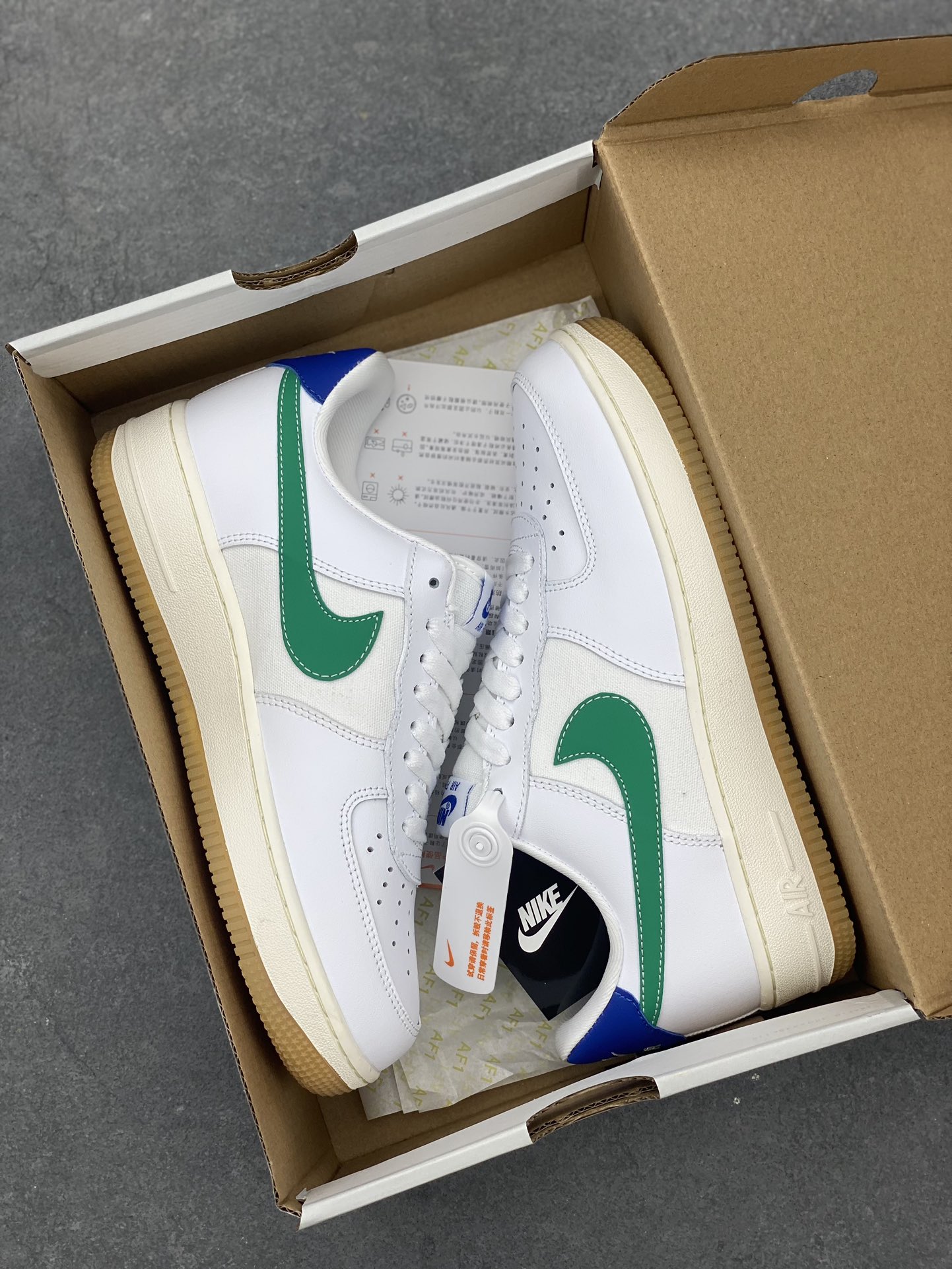 Nike Air Force 1 '07 White/Noble Red Leather Low-Top Classic Sneakers 10 i1690060349 348 8